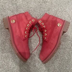 Timberland Limited Red Boots Size‎ 6Y